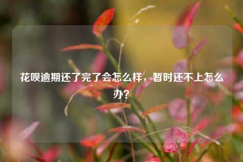 花呗逾期还了完了会怎么样，暂时还不上怎么办？