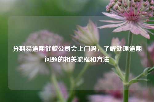 分期易逾期催款公司会上门吗，了解处理逾期问题的相关流程和方法