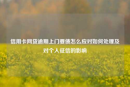 信用卡网贷逾期上门要债怎么应对如何处理及对个人征信的影响