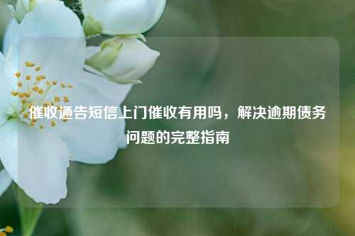 催收通告短信上门催收有用吗，解决逾期债务问题的完整指南