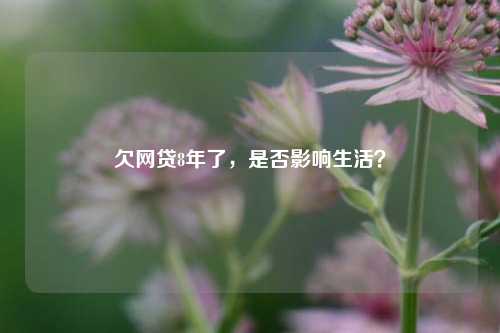 欠网贷8年了，是否影响生活？