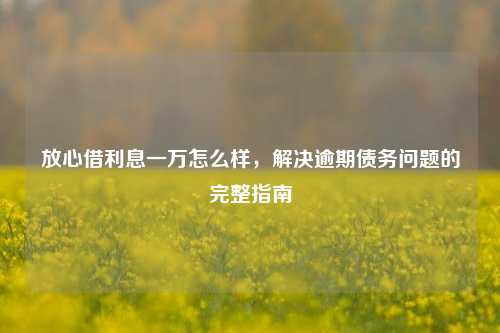 放心借利息一万怎么样，解决逾期债务问题的完整指南