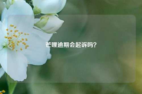 芒哩逾期会起诉吗？