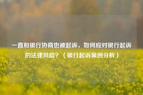 一直和银行协商也被起诉，如何应对银行起诉的法律风险？（银行起诉案例分析）