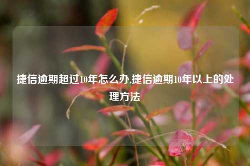 捷信逾期超过10年怎么办,捷信逾期10年以上的处理方法