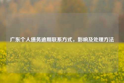 广东个人债务逾期联系方式，影响及处理方法