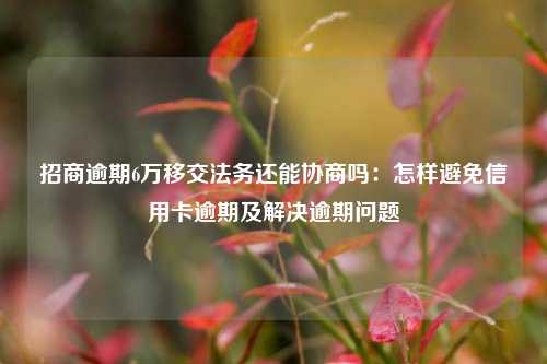 招商逾期6万移交法务还能协商吗：怎样避免信用卡逾期及解决逾期问题