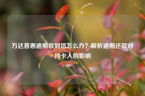 万达普惠逾期收到信怎么办？解析逾期还款对持卡人的影响