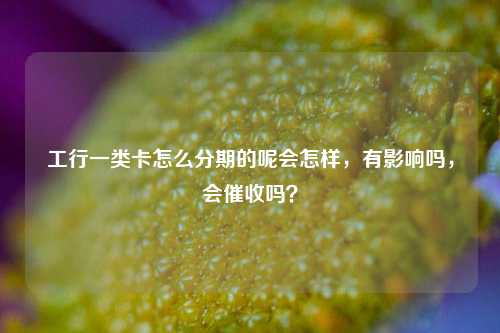 工行一类卡怎么分期的呢会怎样，有影响吗，会催收吗？