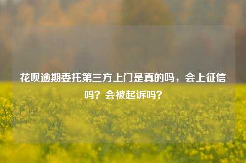 花呗逾期委托第三方上门是真的吗，会上征信吗？会被起诉吗？