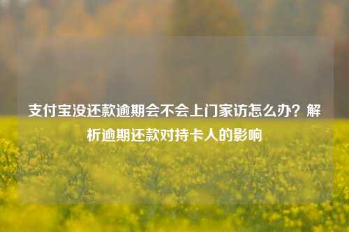 支付宝没还款逾期会不会上门家访怎么办？解析逾期还款对持卡人的影响