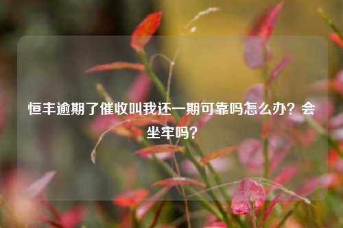 恒丰逾期了催收叫我还一期可靠吗怎么办？会坐牢吗？