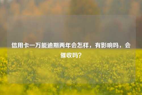 信用卡一万能逾期两年会怎样，有影响吗，会催收吗？