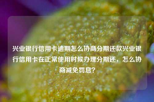 兴业银行信用卡逾期怎么协商分期还款兴业银行信用卡在正常使用时候办理分期还，怎么协商减免罚息？