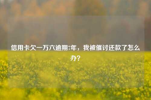 信用卡欠一万六逾期7年，我被催讨还款了怎么办？