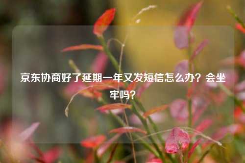 京东协商好了延期一年又发短信怎么办？会坐牢吗？