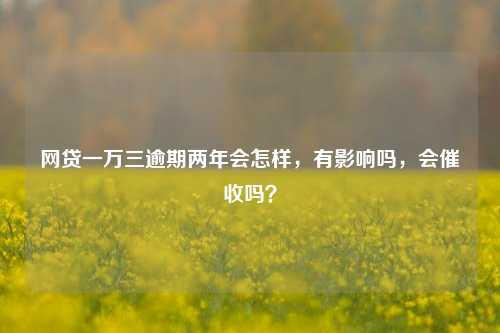 网贷一万三逾期两年会怎样，有影响吗，会催收吗？