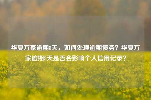 华夏万家逾期8天，如何处理逾期债务？华夏万家逾期8天是否会影响个人信用记录？