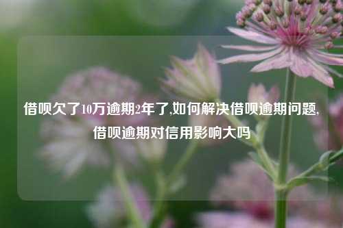 借呗欠了10万逾期2年了,如何解决借呗逾期问题,借呗逾期对信用影响大吗