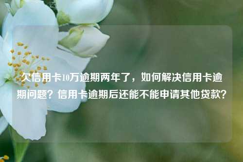 欠信用卡10万逾期两年了，如何解决信用卡逾期问题？信用卡逾期后还能不能申请其他贷款？