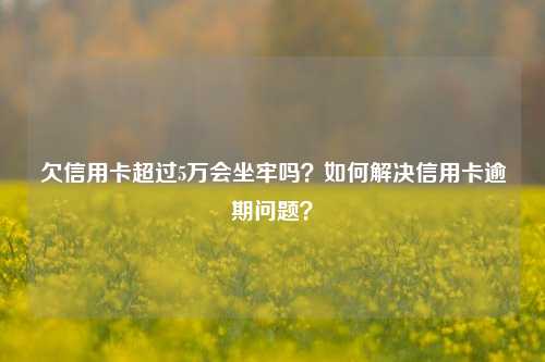 欠信用卡超过5万会坐牢吗？如何解决信用卡逾期问题？