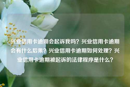 兴业信用卡逾期会起诉我吗？兴业信用卡逾期会有什么后果？兴业信用卡逾期如何处理？兴业信用卡逾期被起诉的法律程序是什么？