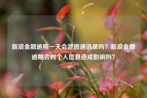 新浪金融逾期一天会泄露通讯录吗？新浪金融逾期会对个人信息造成影响吗？