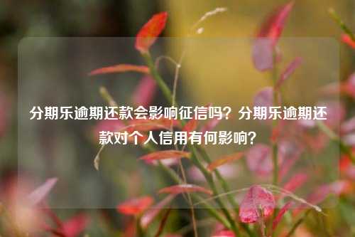 分期乐逾期还款会影响征信吗？分期乐逾期还款对个人信用有何影响？